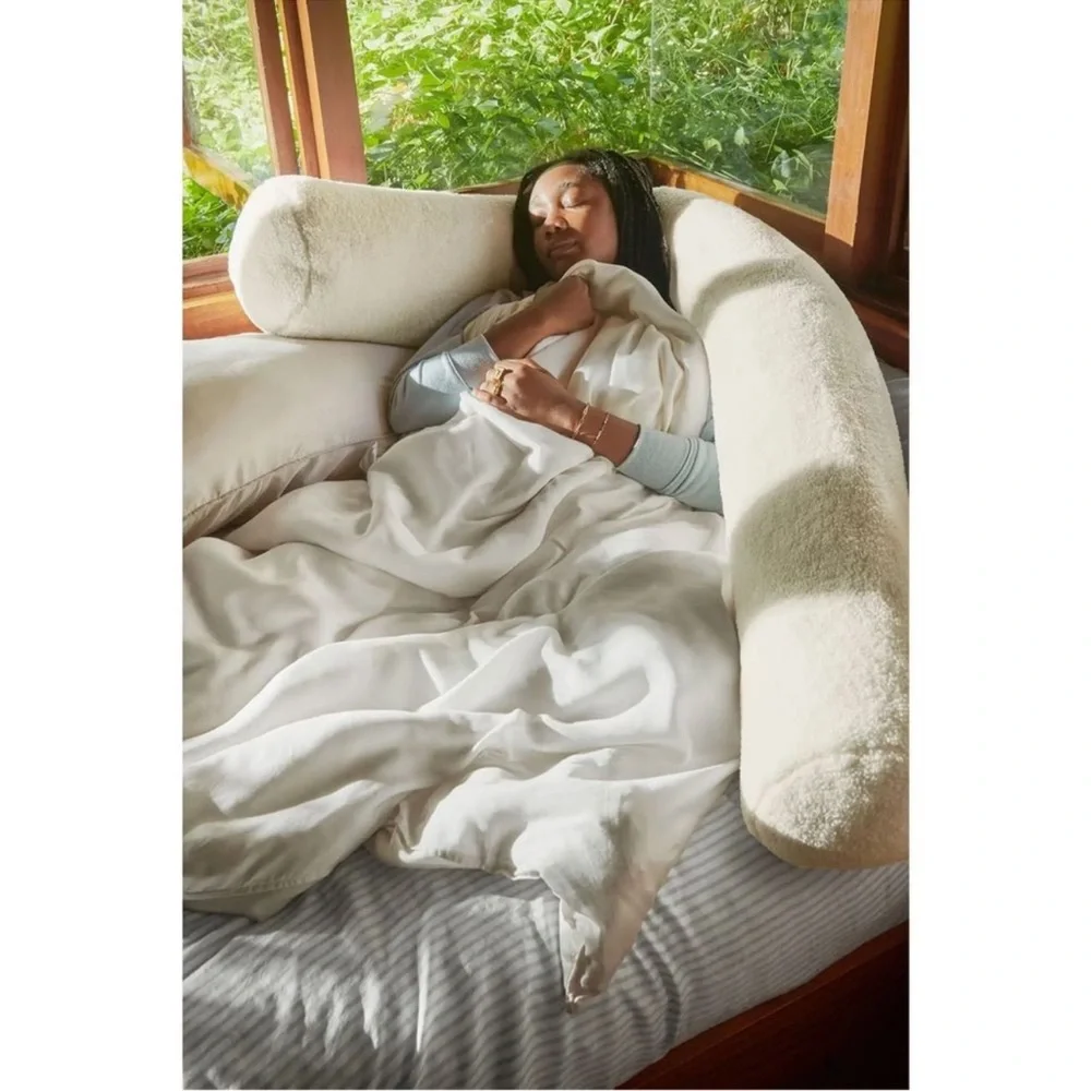 NEW Buffy Breeze Duvet Cover Full Queen White Eucalyptus Lyocell Comforter
